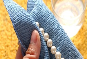 Pulire una collana di perle